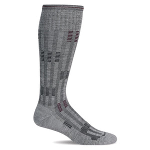 Sockwell Mens Stepping Up Moderate Compression Socks  -  Medium/Large / Light Gray