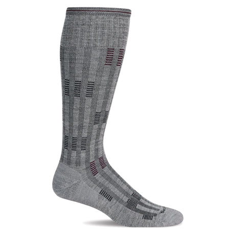 Sockwell Mens Stepping Up Moderate Compression Socks  -  Medium/Large / Light Gray