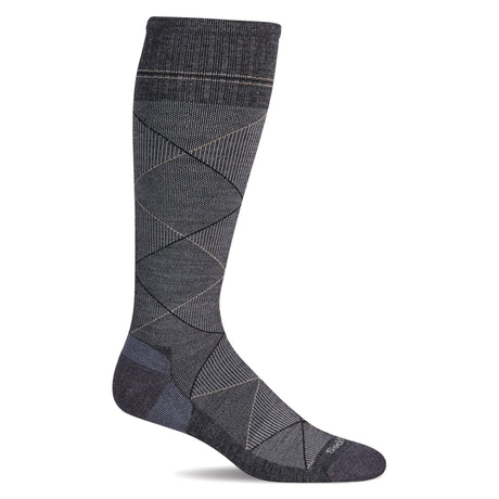 Sockwell Mens Scottie Firm Compression Socks  -  Medium/Large / Charcoal
