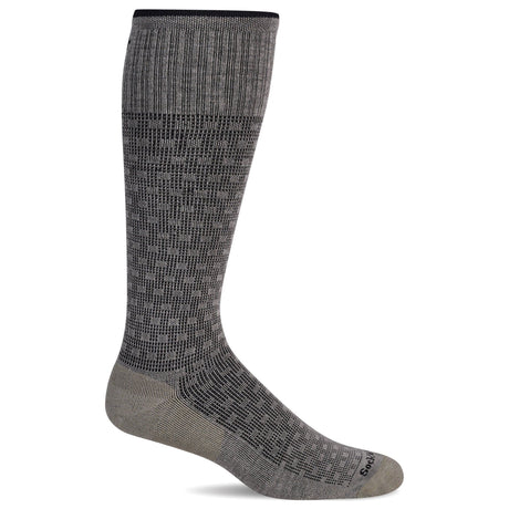 Sockwell Mens Shadow Box Moderate Compression Socks  -  Medium/Large / Putty