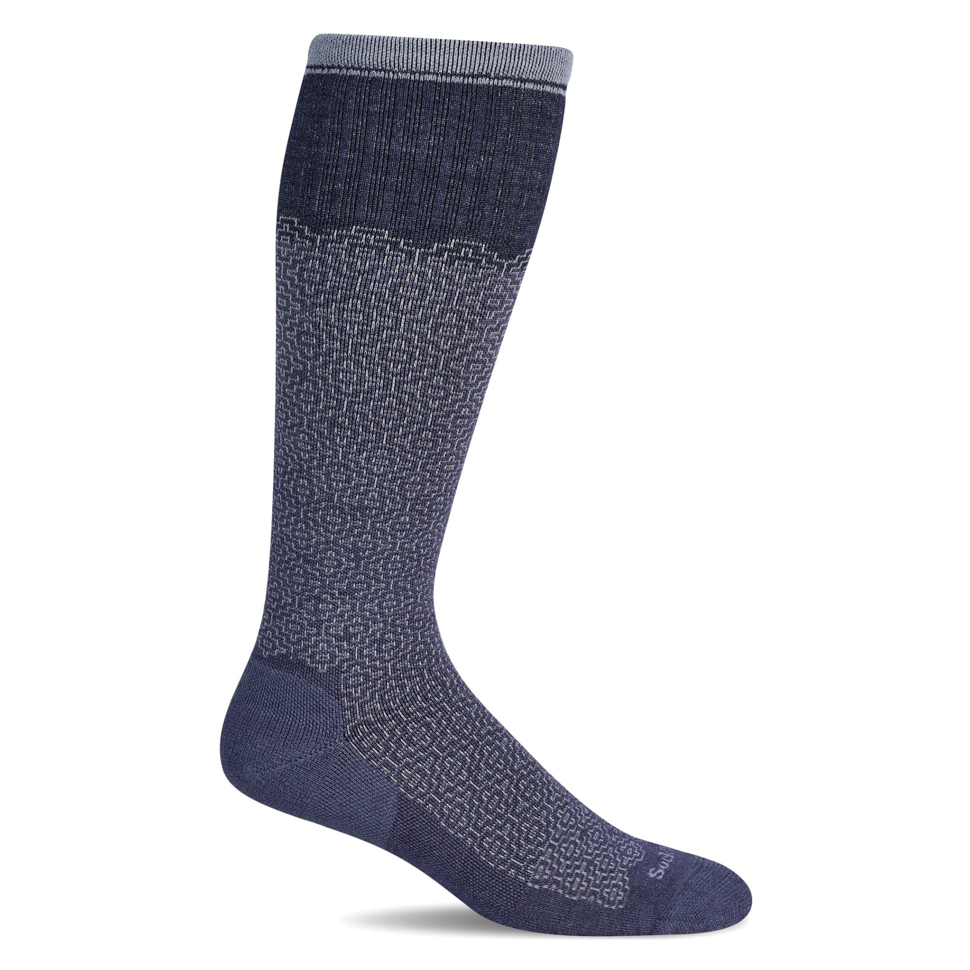 Sockwell Womens Interweave Moderate Compression Socks  -  Small/Medium / Denim