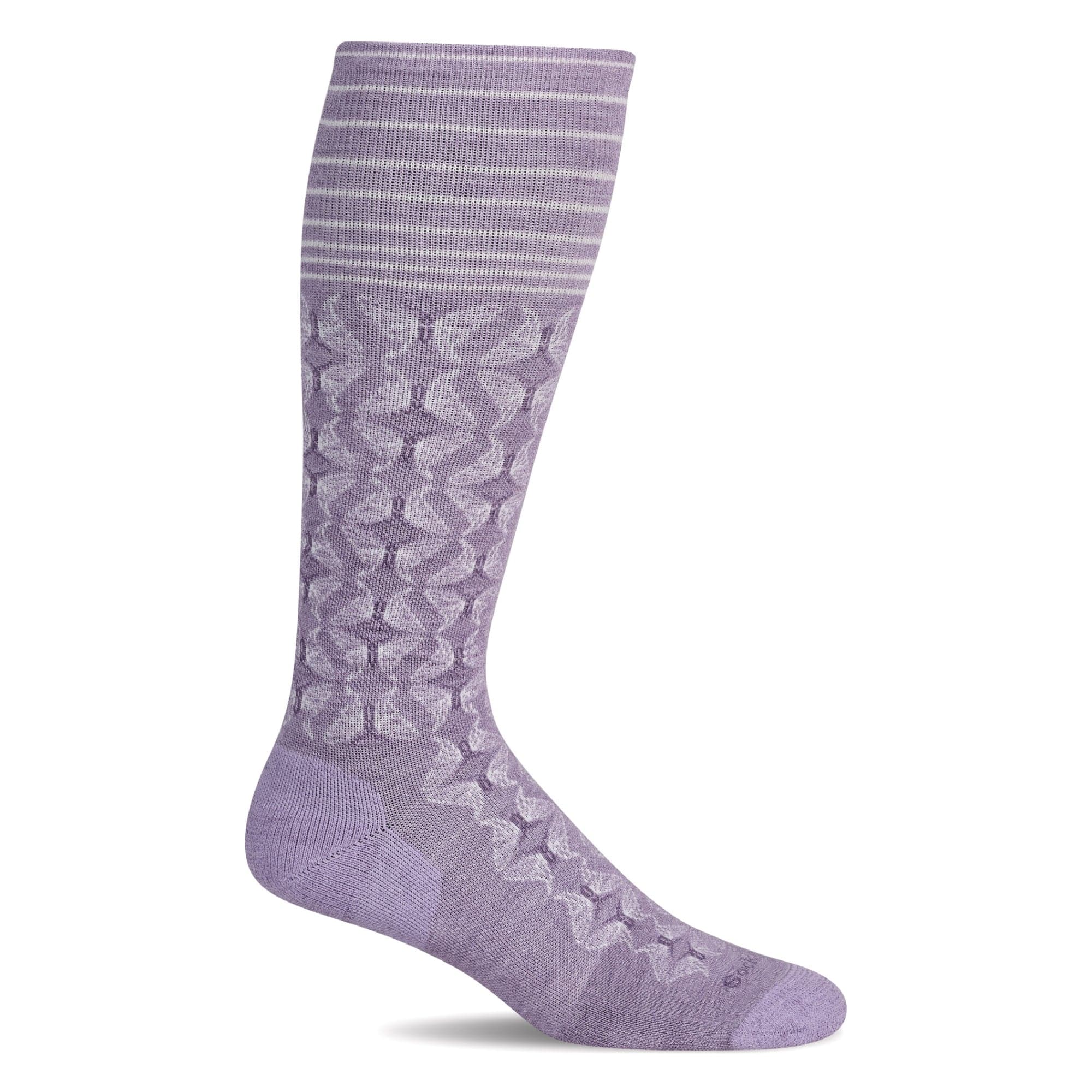 Sockwell Womens Winged Firm Compression Socks  -  Medium/Large / Lavender