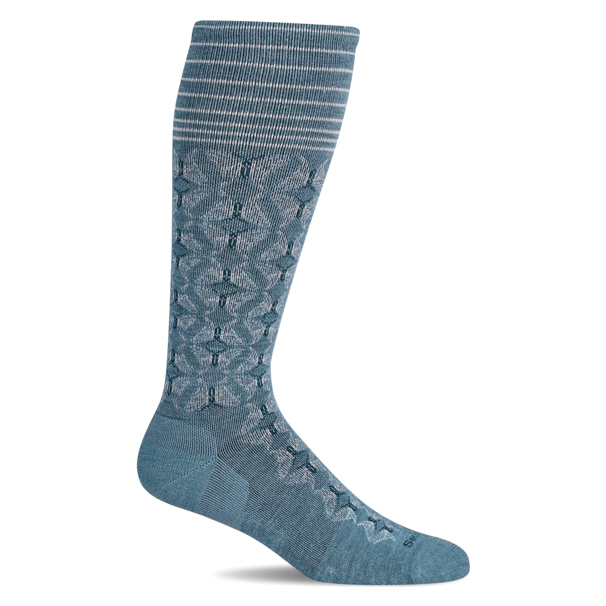 Sockwell Womens Winged Firm Compression Socks  -  Medium/Large / Mineral