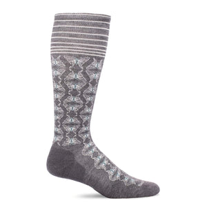 Sockwell Womens Winged Firm Compression Socks  -  Medium/Large / Charcoal