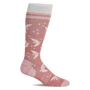 Sockwell Womens Love Dove Moderate Compression Socks  -  Small/Medium / Pink Clay
