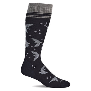 Sockwell Womens Love Dove Moderate Compression Socks  -  Small/Medium / Black