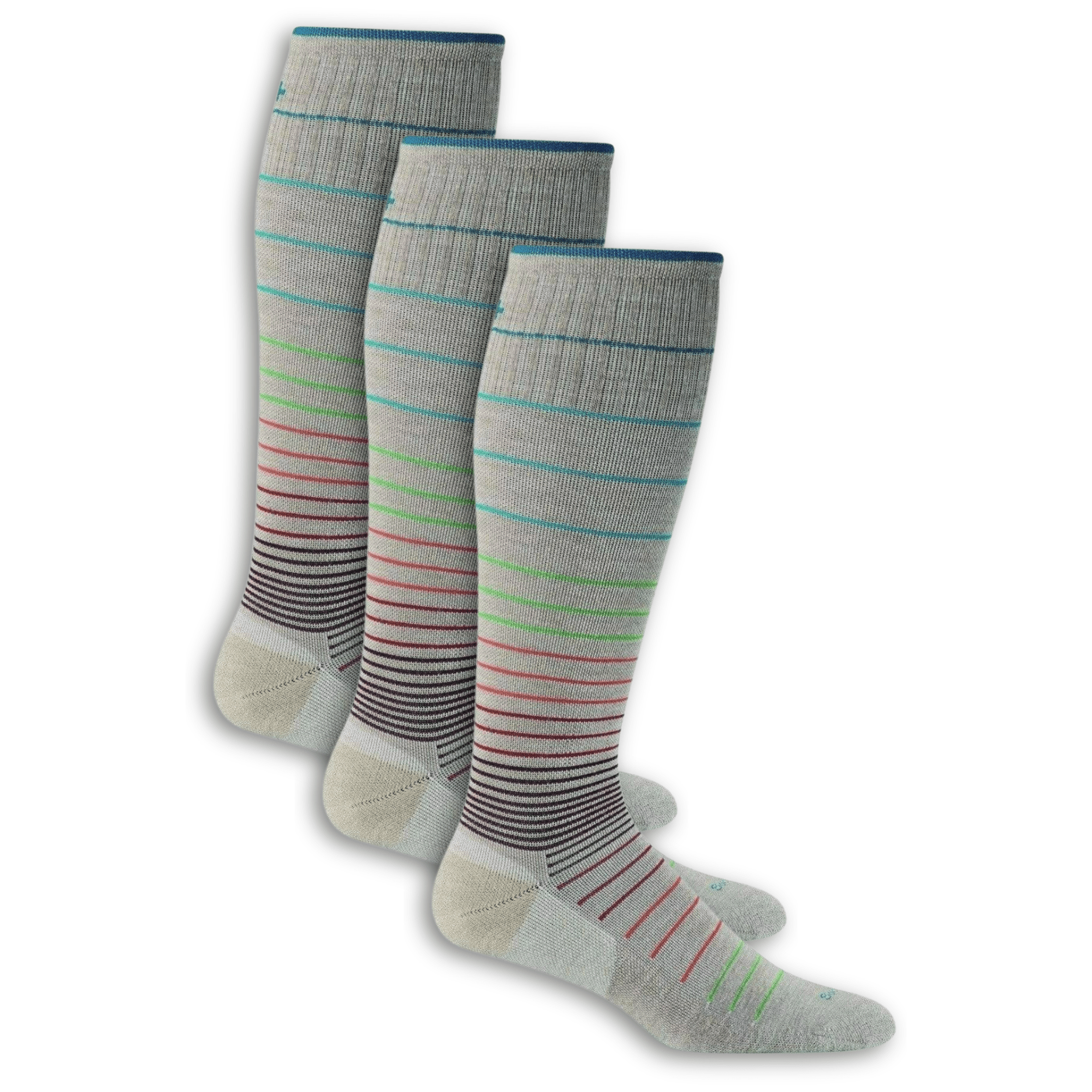 Sockwell Womens Circulator Moderate Compression 3-Pack Socks  -  Small/Medium / Barley