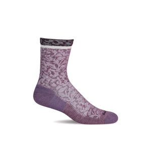 Sockwell Womens Plantar Cush Crew Firm Compression Socks  -  Medium/Large / Orchid