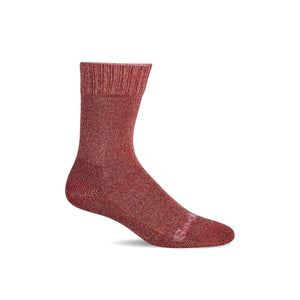 Sockwell Womens Big Easy Relaxed Fit Crew Socks  -  Medium/Large / Red Rock