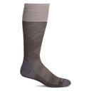 Sockwell Mens Diamond Dandy Moderate Compression Socks  -  Medium/Large / Mushroom Solid