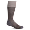Sockwell Mens Diamond Dandy Moderate Compression Socks  -  Medium/Large / Mushroom Solid