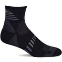 Sockwell Mens Ascend II Moderate Compression Mini Crew Socks  -  Medium/Large / Black