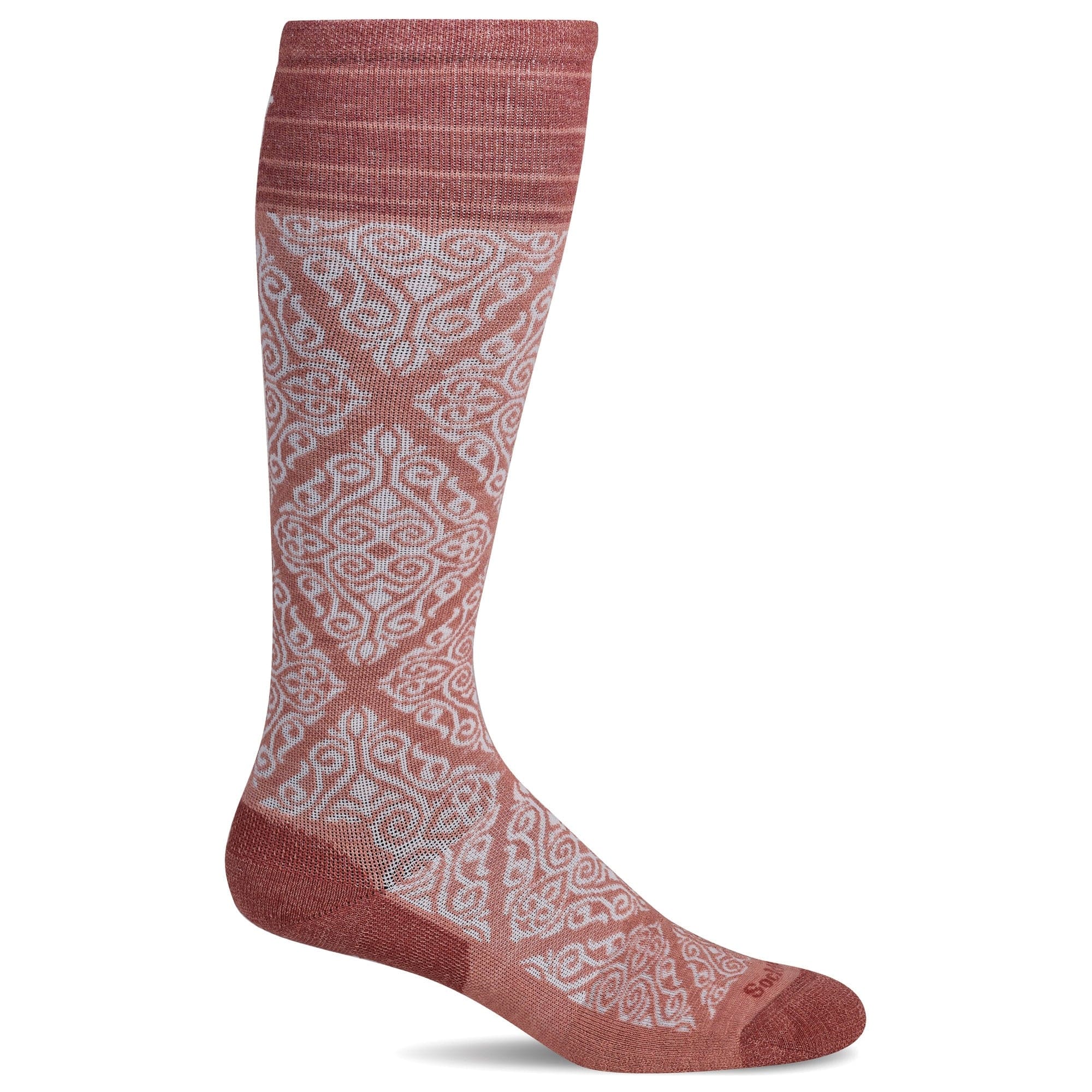 Sockwell Womens The Raj Firm Compression Socks  -  Small/Medium / Pink Clay