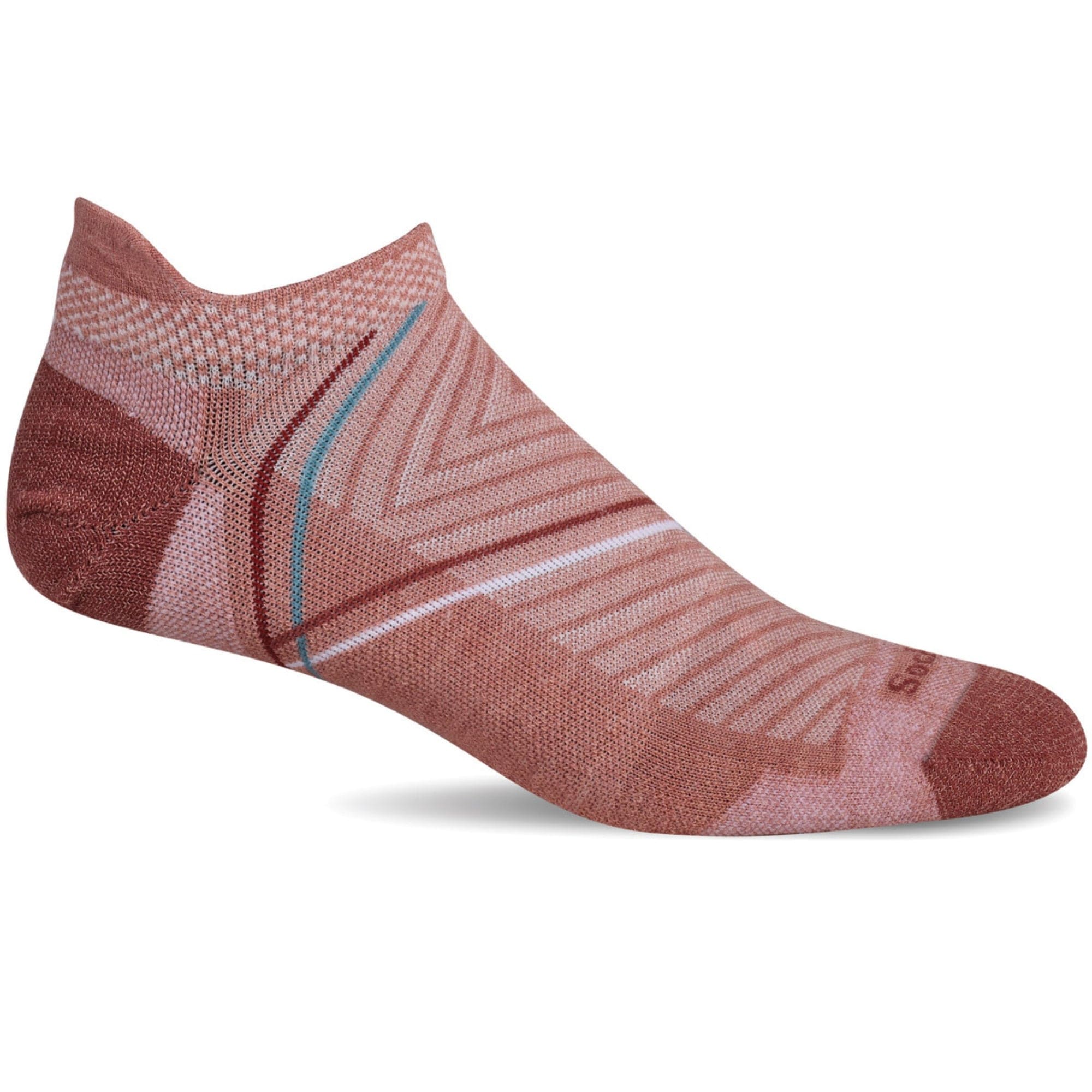 Sockwell Womens Pulse Firm Compression Micro Socks  -  Small/Medium / Pink Clay