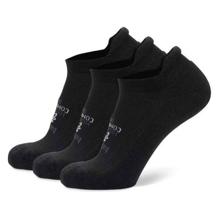 Balega Hidden Comfort No Show Tab Socks  -  Small / Black / 3-Pack