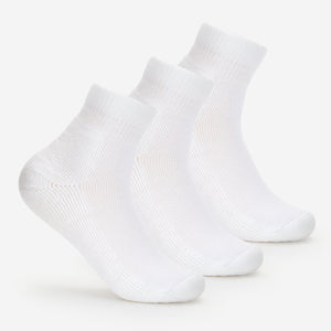 Thorlo Womens Moderate Cushion Ankle Diabetic Socks  -  Medium / White / 3-Pair Pack