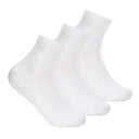 Thorlo Womens Moderate Cushion Ankle Diabetic 3-Pack Socks  -  Medium / White