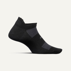 Feetures High Performance Max Cushion No Show Tab Socks  -  Small / Black