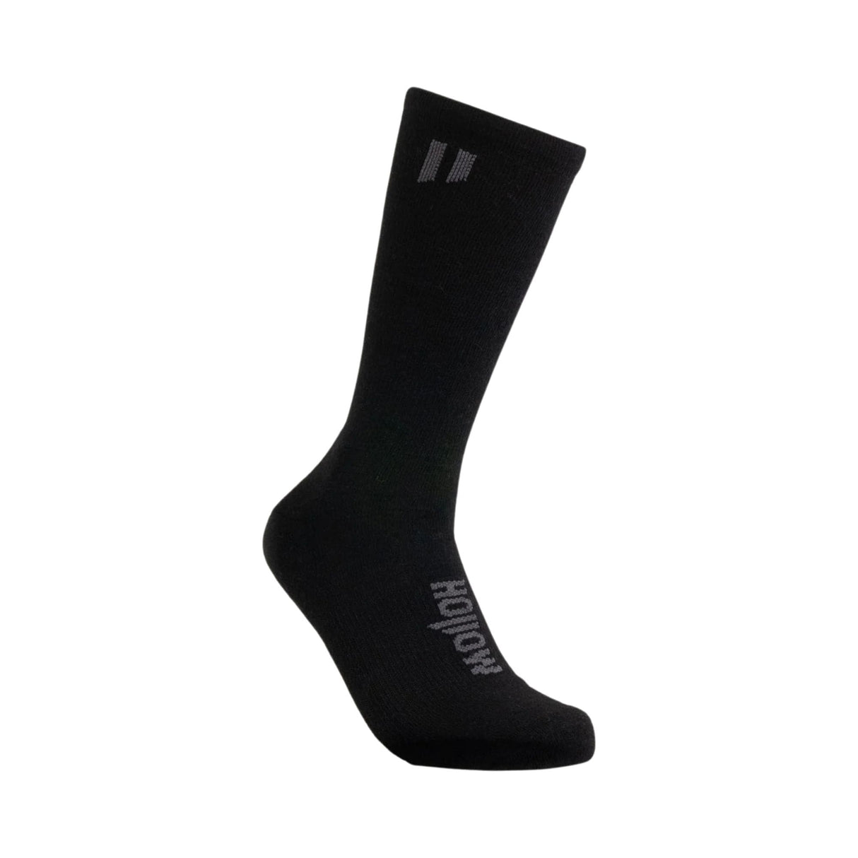 Hollow Alpaca Medium Weight Crew Socks  -  Medium / Black
