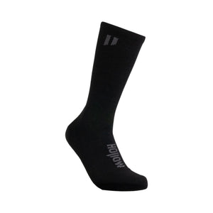 Hollow Alpaca Medium Weight Crew Socks  -  Medium / Black