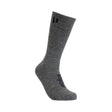 Hollow Alpaca Medium Weight Crew Socks  -  Medium / Grey