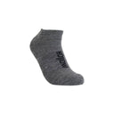 Hollow Alpaca Light Weight No-Show Socks  -  Medium / Grey