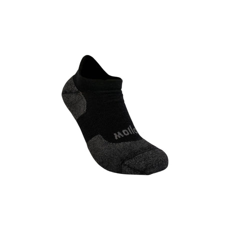 Hollow Alpaca Light Weight Run No-Show Socks  -  Medium / Black