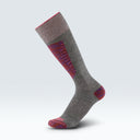 Gordini Womens Burke Over-the-Calf Ski Socks  -  Small / Heather Gray Purple