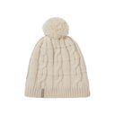 Sealskinz Hemsby Waterproof Cold Weather Cable Knit Bobble Hat  -  Small/Medium / Cream