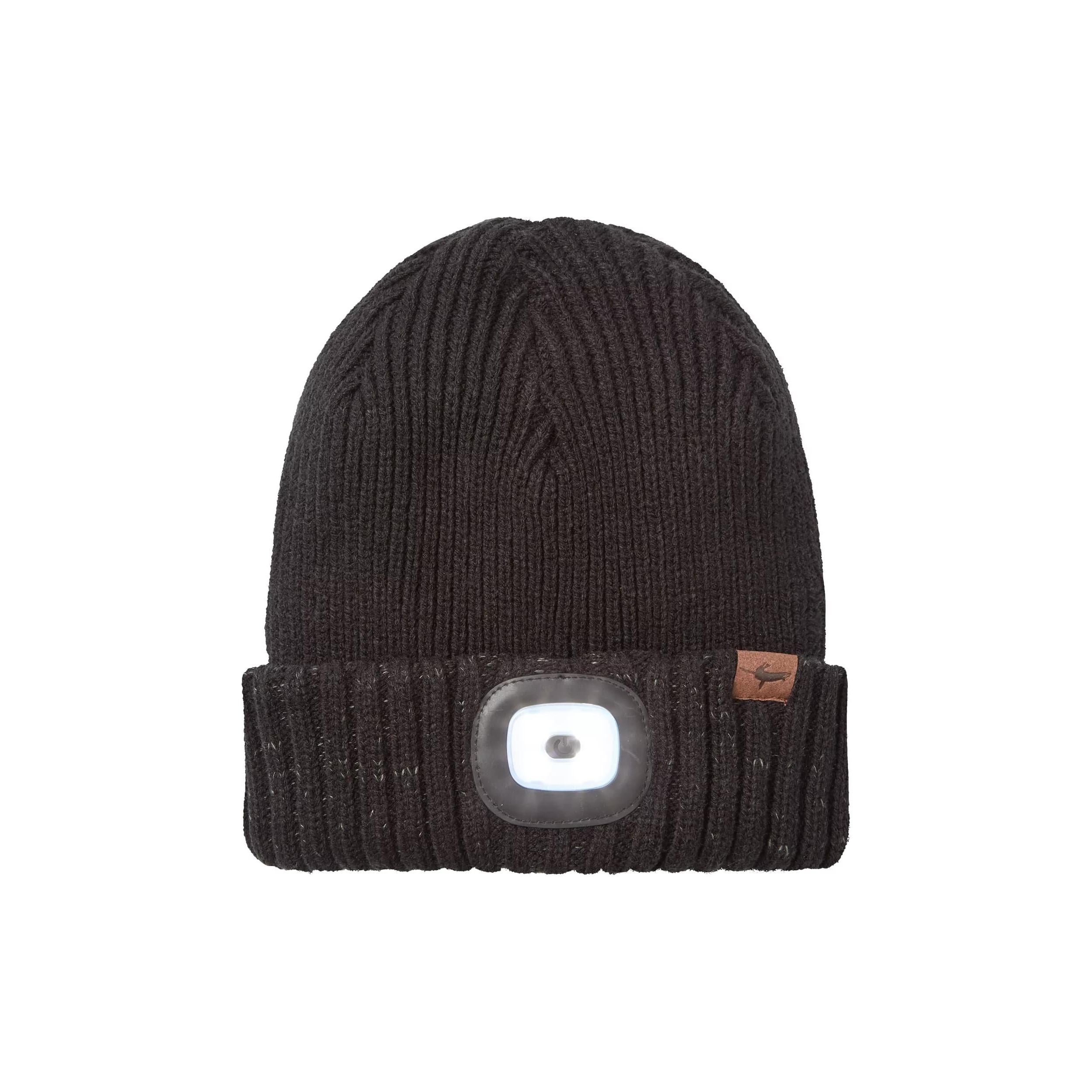 Sealskinz Heydon Waterproof Cold Weather LED Roll Cuff Beanie  -  Small / Black