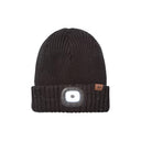 Sealskinz Heydon Waterproof Cold Weather LED Roll Cuff Beanie  -  Small / Black