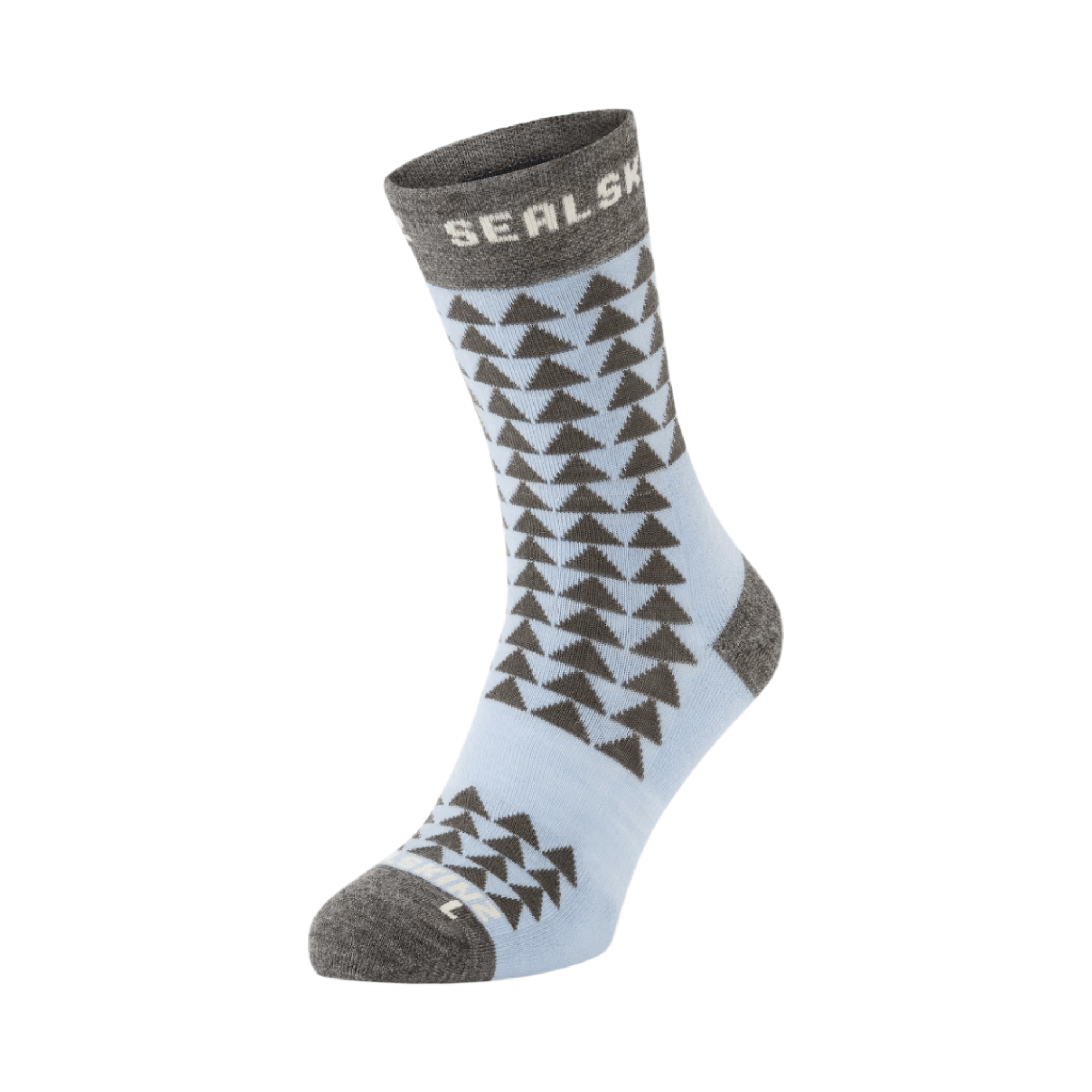 Sealskinz Hilgay Merino Mid Length Running Socks  -  Small / Blue