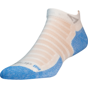 Drymax Extra Protection Hot Weather Running Micro Socks  -  Small / White Blue