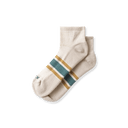 Ibex Lightweight Performance 1/4 Socks  -  Small / Cream/Green/Cork