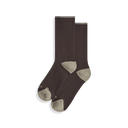 Ibex Rambler Crew Socks  -  Small / Turkish Coffee/Desert Tan