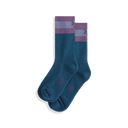 Ibex Traverse Crew Socks  -  Small / Green Gables/Rabbit/Dewberry