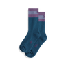 Ibex Traverse Crew Socks  -  Small / Green Gables/Rabbit/Dewberry