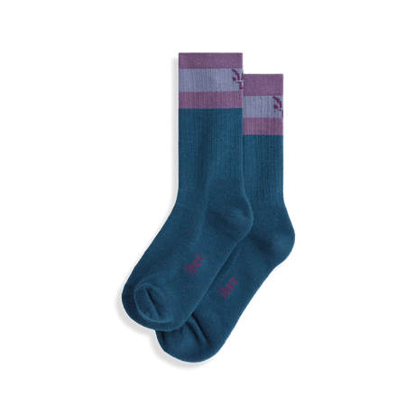 Ibex Traverse Crew Socks  -  Small / Green Gables/Rabbit/Dewberry