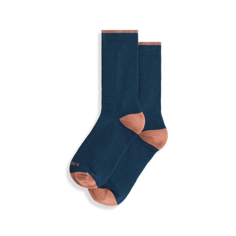 Ibex Rambler Crew Socks  -  Small / Warmwood/Green Gables