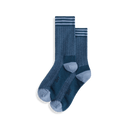Ibex Nomad Herringbone Crew Socks  -  Small / Monument/Green Gables/Black