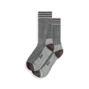 Ibex Nomad Herringbone Crew Socks  -  Small / Desert Tan/Turkish Coffee