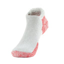 Thorlo Running Maximum Cushion Rolltop Socks  -  Medium / Heather Gray/Red