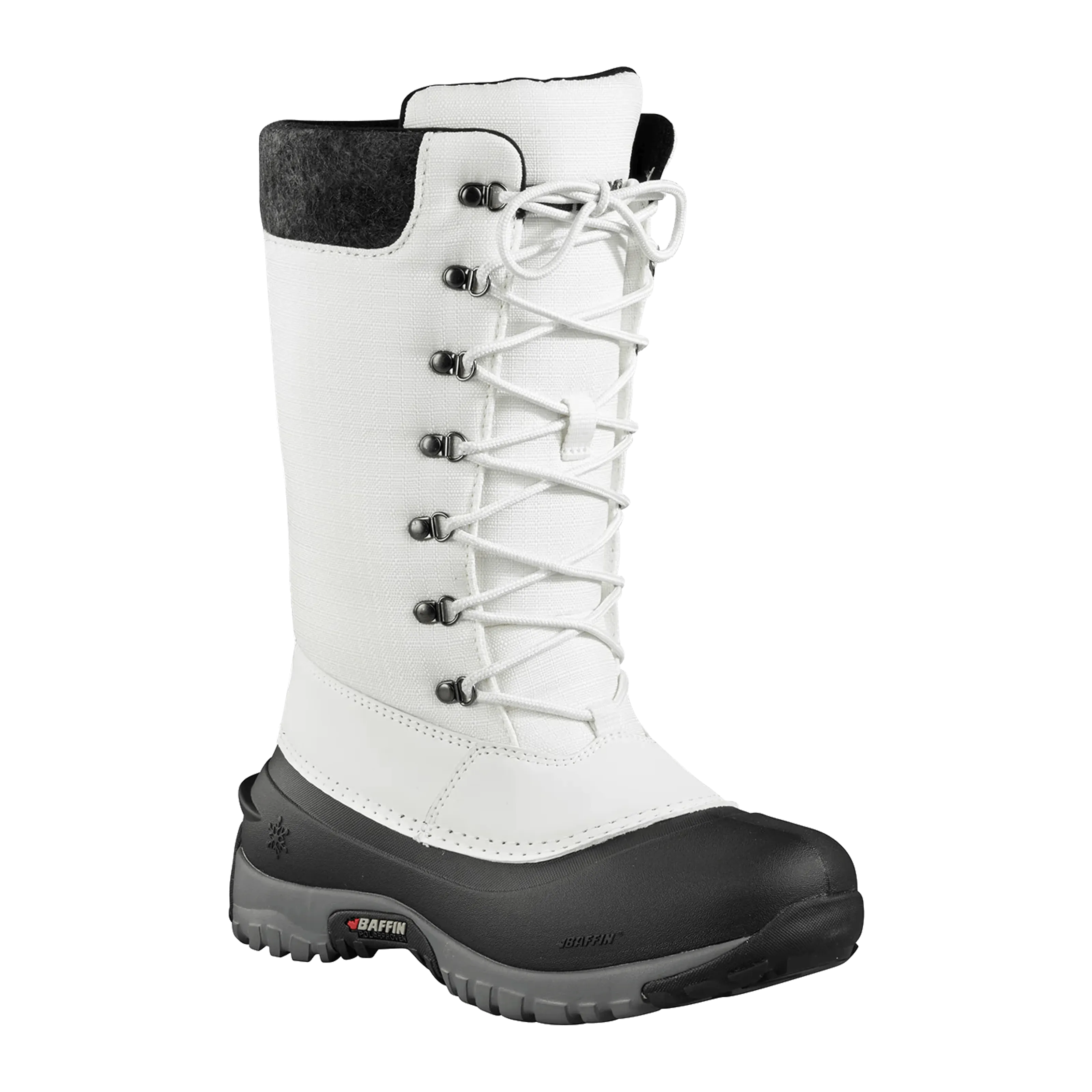 Baffin Womens Jess Winter Boots  -  5 / Black/White
