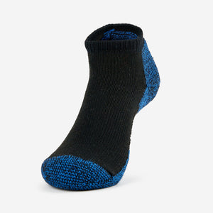 Thorlo Running Maximum Cushion Low-Cut Socks  -  Large / Black/Blue / Single Pair