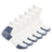 Thorlo Running Foot Protection Heavy Cushion Mini Crew 6-Pack Socks  -  Large / White/Navy
