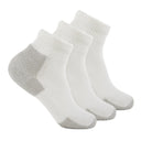Thorlo Running Foot Protection Heavy Cushion Mini Crew 3-Pack Socks  -  Medium / White/Platinum