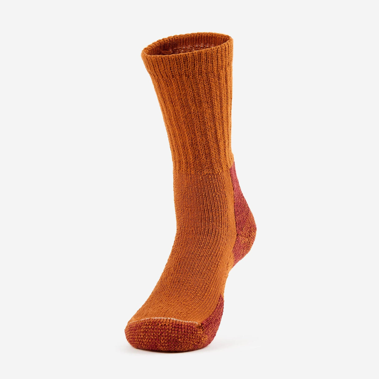 Thorlo Mens Maximum Cushion Hiking Crew Socks  -  Medium / Cognac / Single Pair