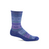 Sockwell Womens Boho Essential Comfort Crew Socks  -  Small/Medium / Hyacinth