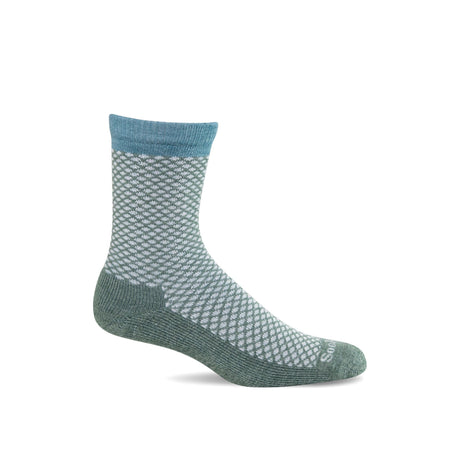 Sockwell Womens Pebble Essential Comfort Crew Socks  -  Small/Medium / Juniper