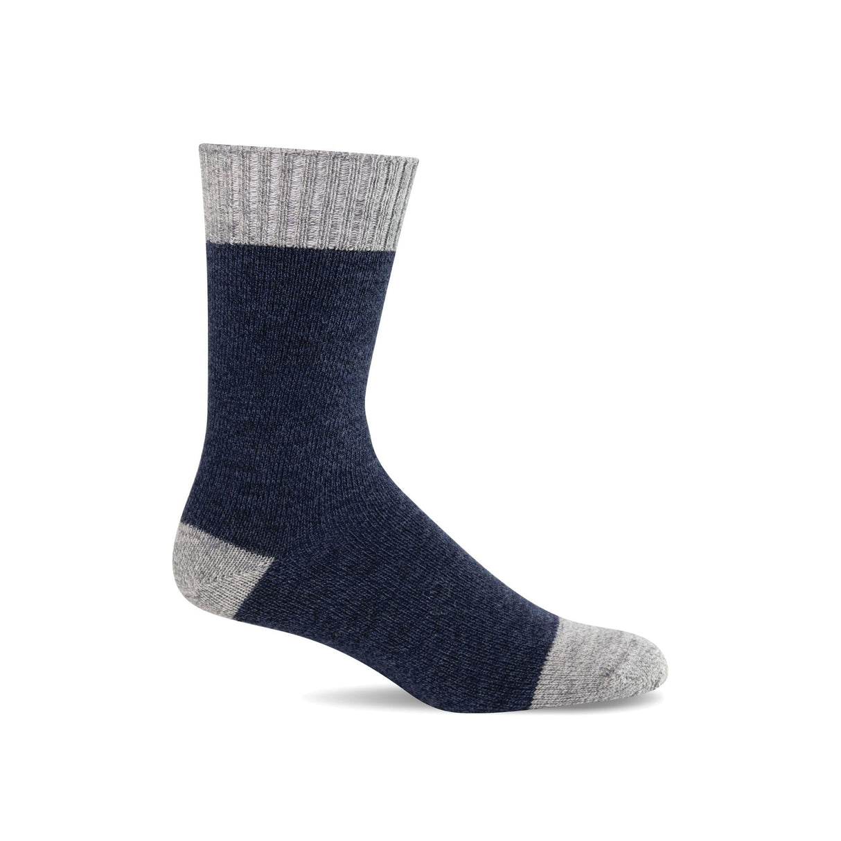 Sockwell Mens Marl Mixer Essential Comfort Crew Socks  -  Medium/Large / Denim